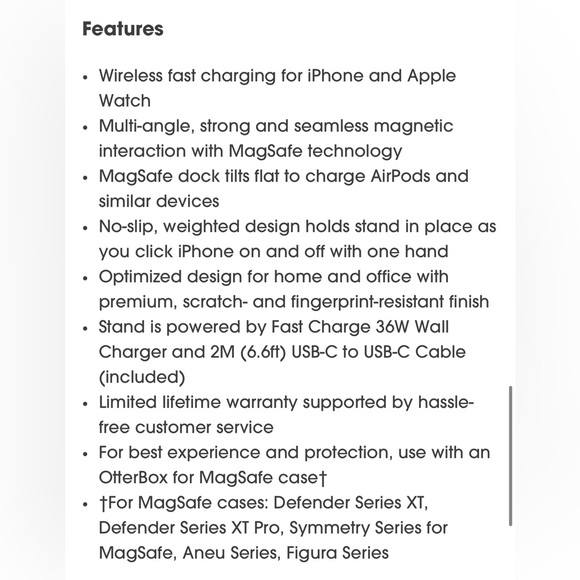 Otterbox 2-in-1 Charging Station with MagSafe - Picture 9 of 9